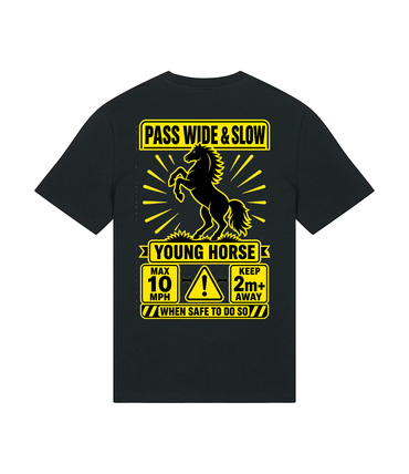 Pass Wide & Slow Young Horse Safety T-Shirt