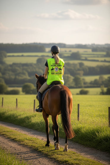 Slow Down Young Rider 10 MPH Hi-Vis Tabard
