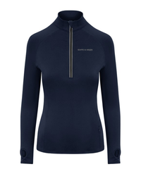 Safe & Seen Women's Cool Flex Half-Zip Performance Top