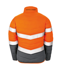 Safe & Seen Ladies Hi-Vis Padded Jacket