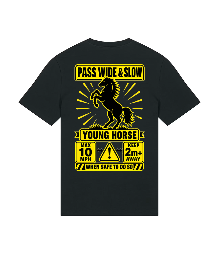 Pass Wide & Slow Young Horse Safety T-Shirt