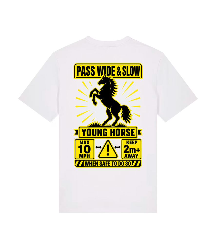 Pass Wide & Slow Young Horse Safety T-Shirt