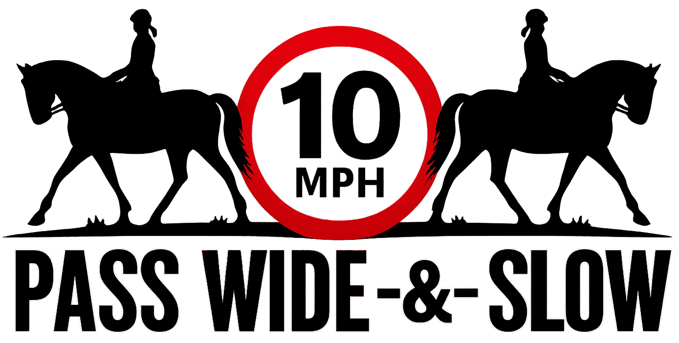 Pass Wide & Slow 10 MPH Hi-Vis Tabard