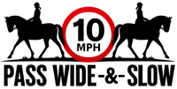 Pass Wide & Slow 10 MPH Hi-Vis Tabard