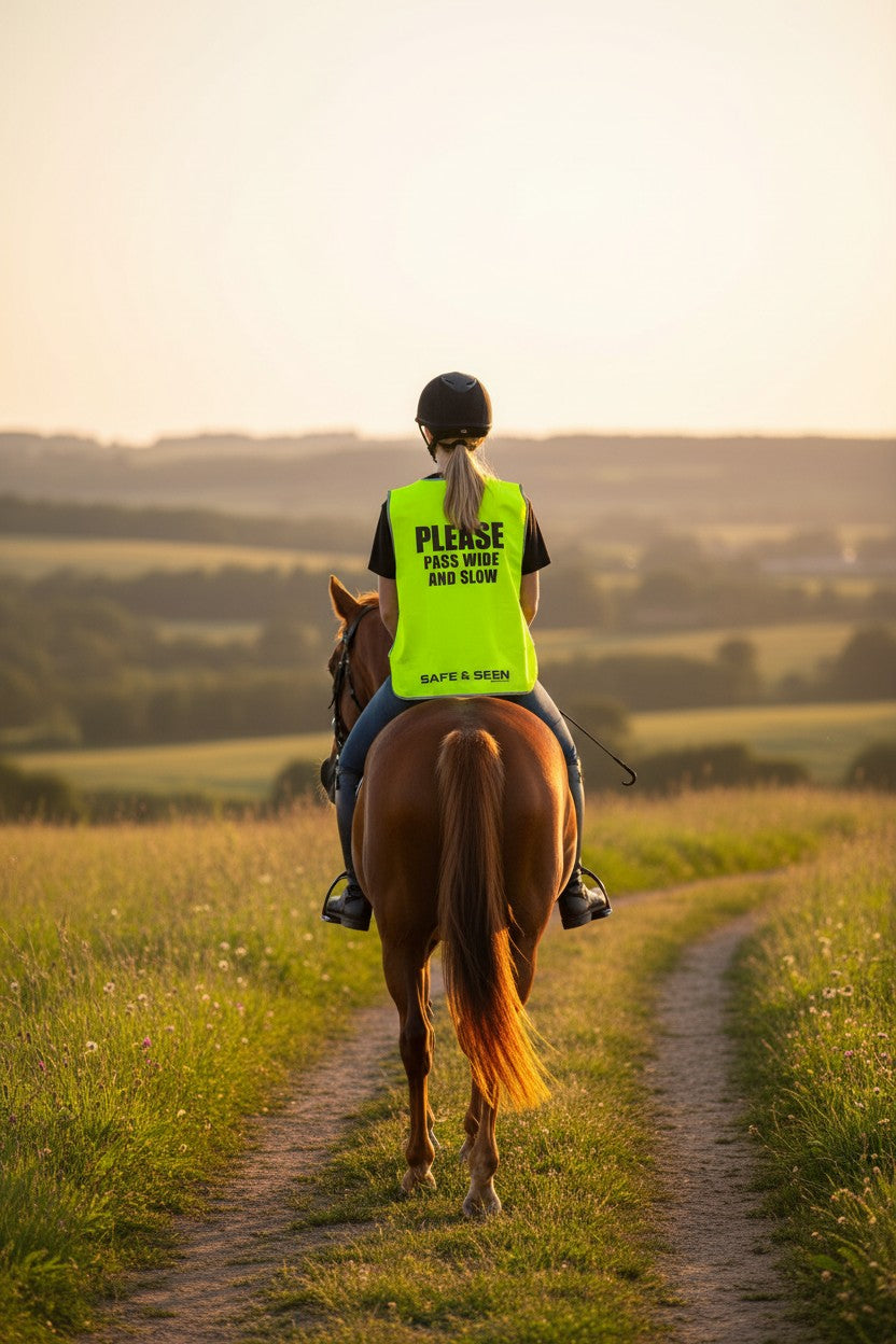 Please Pass Wide And Slow Hi-Vis Tabard